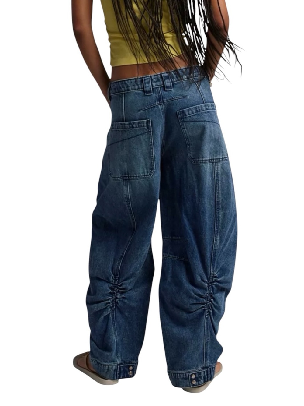 BDG Elise Barrel Jean size 27 medium wash cotton  denim balloon